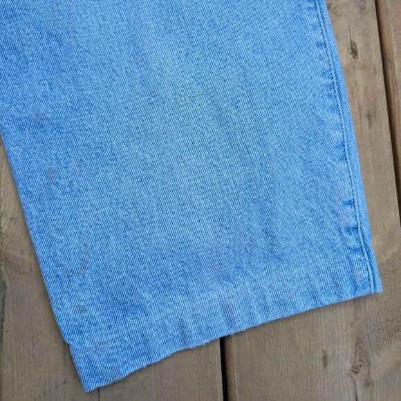 Vintage Armani Jeans Light Wash High Waisted Denim Tapered Leg Jeans Size 38 - Picture 13 of 15